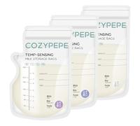 100 Pcs Breastmilk Storage Bags, 8oz/250ml Breast Milk Storing Bag with Pour Spout, Temperature-Sensing Color Change Milk Bag for Convenient Breastfeeding, No Leak Presterilized for Freezer