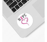 100 PCS Brest Cancer Awareness Stickers for Women Hope Butterfly Heart Stickers Fighte Cancer Awareness Warrior Pink Ribbon Labels Stickers for Water Bottles Laptop Party Favors,1.5 Inch