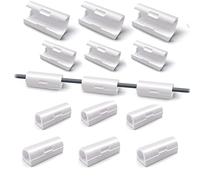 100 Pcs Cable Holder Self Adhesive, Cable Clips,Cable Organisers Clip，Wire Clips Round Cable Management Holder for Cable Tidy Clips Desk Office and Home (White C 100 Pcs)