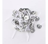 100 Pcs Candle Wicks 1 Inch Low Smoke Tea Light Wicks Pre-Waxed Wick Tabs for Soy Wax Tealight Candle Making, Pure Cotton Smokeless Candle Making Wicks