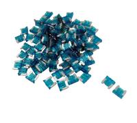 100 Pcs Car Auto Stereo 15A Mini Blade Fuses Blue