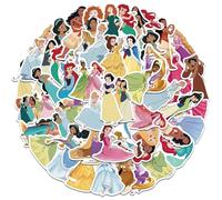 100 Pcs Cartoon Style Princess Stickers Pack, Cartoon Anime Style Stickers Pack, Waterproof Vinyl Sticker, for Water Bottles, School Rewards, Laptop Skateboard Phone Guitar Case Decor