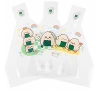 100 Pcs Cartoon Triangle Onigiri Wrappers Bags, Japanese Rice Balls Packaging Bag, Nori Onigiri Wrappers Bags Seaweed Sushi Making Mold Bento Accessories