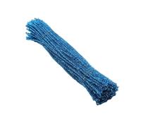 100 Pcs Chenille Stem Pipe Cleaner Plush Metal Wire Sticks For Educational DIY Craft Supplies Toy Craft(Lake blue)