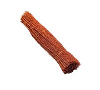 100 Pcs Chenille Stem Pipe Cleaner Plush Metal Wire Sticks For Educational DIY Craft Supplies Toy Craft(Orange)