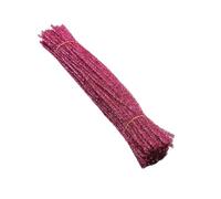 100 Pcs Chenille Stem Pipe Cleaner Plush Metal Wire Sticks For Educational DIY Craft Supplies Toy Craft(Pink)