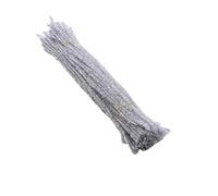 100 Pcs Chenille Stem Pipe Cleaner Plush Metal Wire Sticks For Educational DIY Craft Supplies Toy Craft(Sliver)