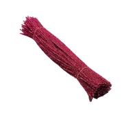 100 Pcs Chenille Stem Pipe Cleaner Plush Metal Wire Sticks For Educational DIY Craft Supplies Toy Craft(Rose red)