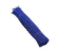100 Pcs Chenille Stem Pipe Cleaner Plush Metal Wire Sticks For Educational DIY Craft Supplies Toy Craft(Blue)