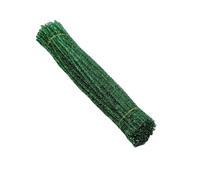 100 Pcs Chenille Stem Pipe Cleaner Plush Metal Wire Sticks For Educational DIY Craft Supplies Toy Craft(Green)