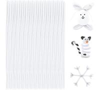 100 Pcs Chenille Stems Pipe Cleaners Craft DIY Art Supplies Thicker Fuzzy Wire Sticks Bulk Easy to Use and Store,Pipe Cleaners,Arts,Crafts Sewing Supplies