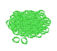 100 Pcs Chicken Leg Rings 001-100 Duck Chicks Leg Band Clip Green