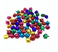 100 Pcs Christmas Jingle Bells Diy Craft Bells,10mm,Assorted Colours.Useful and Fashion