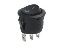 100 PCS Circular Ship type switch with lamp 3 Pin/2 Pin KCD1-105 Second and Third Gear Rocker Switch with Light IDGTTLDF(20mm B 3 F 2 G)