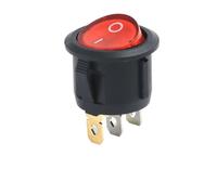100 PCS Circular Ship type switch with lamp 3 Pin/2 Pin KCD1-105 Second and Third Gear Rocker Switch with Light IDGTTLDF(20mm RL 3 F 2 G)