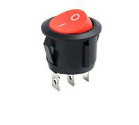 100 PCS Circular Ship type switch with lamp 3 Pin/2 Pin KCD1-105 Second and Third Gear Rocker Switch with Light IDGTTLDF(20mm R 3 F 2 G)