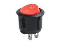 100 PCS Circular Ship type switch with lamp 3 Pin/2 Pin KCD1-105 Second and Third Gear Rocker Switch with Light IDGTTLDF(20mm R 2 F 2 G)