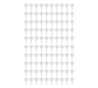 100 PCS Clear Acrylic Plant Labels For Garden Organization Waterproof UV Resistant Material Suitable For Permanent Marker Application(4)