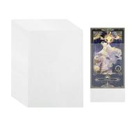 100 Pcs Clear Card Sleeves, 65 X 90 Mm Standard Size Clear Frosted Trading Card Sleeves Matte Texture Top Loaders Deck Protector for Magic The Gathering, Pokemon, Trading Card, MTG, Sports&Game Card