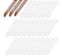 100 Pcs Clear Clothes Hanger Grips Non-slip Rubber Strips Clear Hangers for Clothes for Wood Plastic Hangers Home Stores Usecs