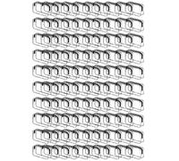 100 Pcs Clear Makeup Bags Bulk Tsa Approved Toiletry Bag for Travel Transparent Cosmetic Bag PVC Waterproof Travel Small Pouches with Zipper for Men and Women (Black)
