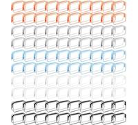 100 Pcs Clear Makeup Bags Bulk Tsa Approved Toiletry Bag for Travel Transparent Cosmetic Bag PVC Waterproof Travel Small Pouches with Zipper for Men and Women (multi color)