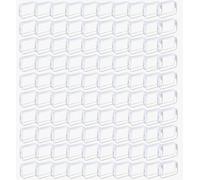 100 Pcs Clear Makeup Bags Bulk Tsa Approved Toiletry Bag for Travel Transparent Cosmetic Bag PVC Waterproof Travel Small Pouches with Zipper for Men and Women (white)