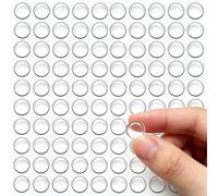 100 Pcs Clear Rubber Bumper Pads 8x4mm, Self-Adhesive Silicone Door Protectors, Wall Protector, Cupboard Door Stoppers, Anti-Slip Rubber Pads for Furniture, Drawers, Glass Tables