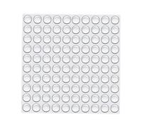 100 Pcs Clear Rubber Feet,8 * 3mm Adhesive Bumper Silicone Pads,Self Stick Noise Dampening Pads,for Furniture Glass Tables Door
