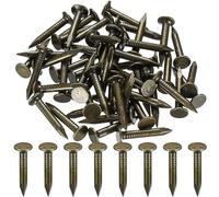 100 Pcs Clout Nails 30mm, Shed Roof Roofing Felt Nails Tacks, Large Head Alloy Steel Roofing Felt Pins for Securing Outdoor Woodwork Fence Construction Roof Tiles Shed Felt Roofing Nails