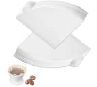 100 PCS Coffee Filter Papers, Disposable Unbleached Coffee Filters Papers Compatible with Size 02 Cone Filter Paper for Coffee Dripper Pour Over Coffer Makers (1-4 Cups), White