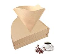 100 PCS Coffee Filter Papers, Paper Coffee Filters Compatible with V60 Size 02 Disposable Unbleached Cone Filter Paper for Pour Over and Drip Coffee Maker (1-4 Cups)
