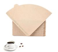 100 Pcs Coffee Filter Papers Unbleached Disposable Coffee Filter Papers 2 Cone Paper Compatible with Dripper Coffee Maker and Pour Over Coffee Maker