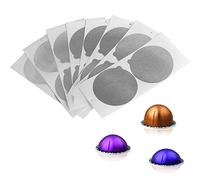 100 PCS Coffee Pods Seal Lids Reusable Aluminum Foil Sticker Seals Lids 62MM Compatible with Nespresso Vertuoline Pods Coffee Capsules