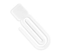 100 Pcs Colorful Acrylic Paper Clips Creative Shape Office Organizer Binder Clips Document Classroom Use Book Sealing Clips