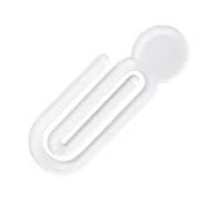 100 Pcs Colorful Acrylic Paper Clips Creative Shape Office Organizer Binder Clips Document Classroom Use Book Sealing Clips