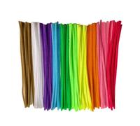 100 Pcs Colorful Chenilles Stems Fuzzy Stick Pipe Cleaners Soft Bend Stick Art Supplies Kids Toy For Craft Room