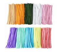 100 Pcs Colorful Chenilles Stems Fuzzy Stick Pipe Cleaners Soft Bend Stick Art Supplies Kids Toy For Craft Room