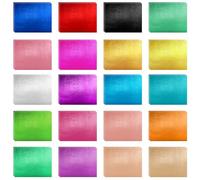 100 PCS Colorful Gold Foil Sheets, 20 Colors Gold Leaf Sheets for Crafts, Multicolor Shiny Foil Sheet for DIY Art Decoration, Furniture, Nails, Paintings