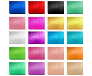 100 PCS Colorful Gold Foil Sheets, 20 Colors Gold Leaf Sheets for Crafts, Multicolor Shiny Foil Sheet for DIY Art Decoration, Furniture, Nails, Paintings