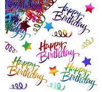100 Pcs Colorful Happy Birthday Confetti Multicolor Table Confetti Rainbow Party Decorations Table Decor