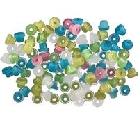 100 Pcs Colour Tattoo Machine Needle Grommet, Soft Tattoo Rubber Nipple Tattoo Supplies Tattoo Machine Piercing Parts