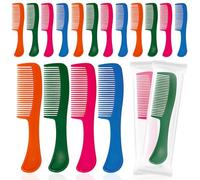 100 pcs Combs In Bulk Individually Wrapped, 4 color Pocket Hair Combs Set for Women, Men and Kids, Colorful Travel Comb Bulk for Airbnb Homeless Hotel Shelter Home Charity