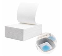 100 Pcs Commode Absorbent Pads for Bedside Toilet Chair Bucket - 2000ml 9.4" x 5.1" Absorbent Pads, Perfect for Overnight Use & Large Capacity Needs, High Absorber for Daily Caregiving