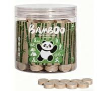 100 PCS Compressed Towels Tablets Disposable 22 * 20CM 100% Bamboo Eco Friendly Coin Face Towel Expandable Face Cleaning Cloths for Camping Traveling Home & Outdoor Skin-Friendly(Nature Lovers)