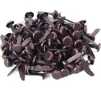 100 Pcs Copper Mini Brad Fasteners Round Paper Fasteners Brads for Paper Craft DIY Stamping Scrapbooking Craft Supplies