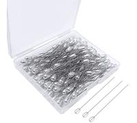 100 Pcs Corsage Pins Teardrop Pearl Pins Sewing Wedding Bouguet Pins for DIY Jewelry Making Sewing Wedding Flower Decorations(2 Inch)