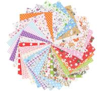 100 Pcs Cotton Fabric Squares 10 x 10cm,Precut Multi-Color and Different Pattern for SewingCotton Pattern Floral FabriSquares Patchwork Mixed Squares Bundle PatchworkSquares Precut DIY Sewing