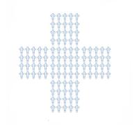 100 PCS Cross Paper Clips, 21x34mm Multicoloured Metal Bible Bookmarks, Cute Page Markers for Diary Journaling Document Organiser, Christian Religious Office School Stationery