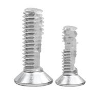 100 Pcs Cross recessed countersunk head machine screw Cross recessed countersunk head machine screw GB819 M6-1X10 Stainless steel 304 A2-70 GB819 M6-1X10 304 A2-70 B